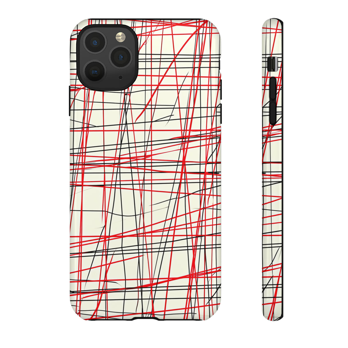 Red Line Minimalist - Protective Phone Case