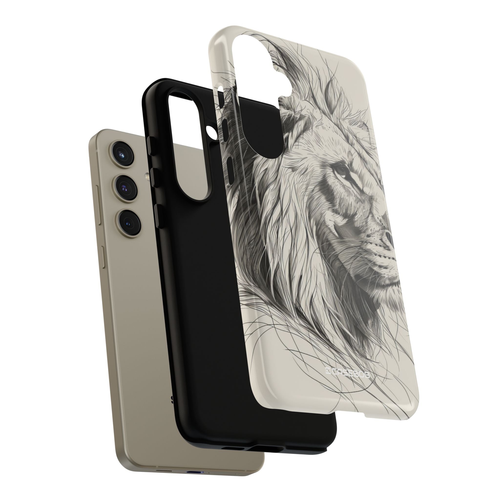 Majestic Lion: Minimalist Elegance - For Samsung S24