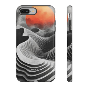 Orange Moon Illusion - Protective Phone Case