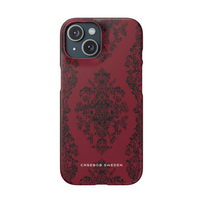 Gothic Crimson Elegance iPhone 15 - Slim Phone Case