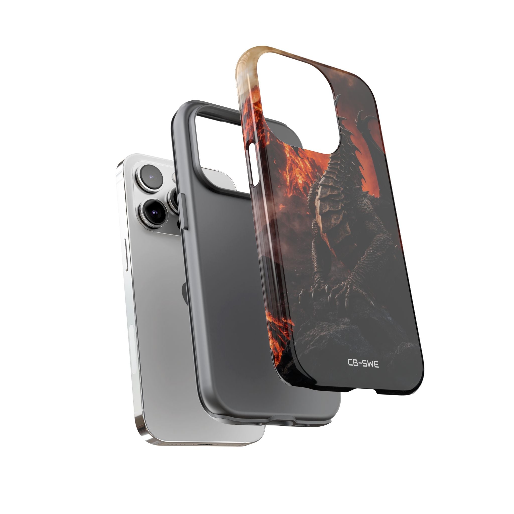 Fiery Dragon Soars - iPhone Case