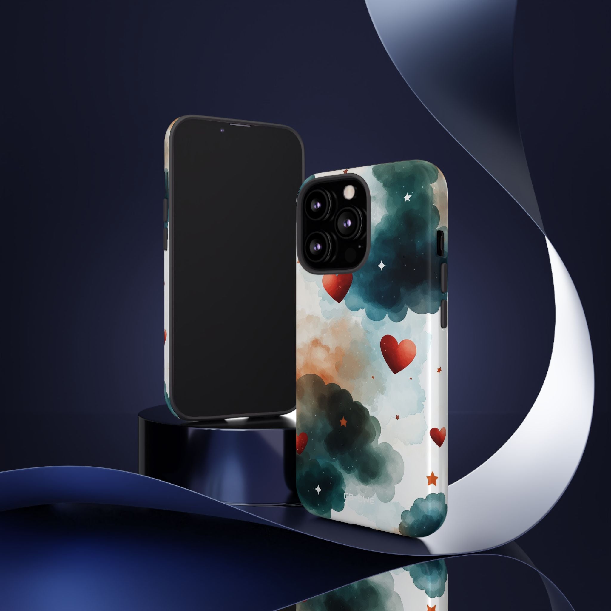 Floating Hearts Dance - iPhone Case