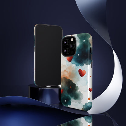 Floating Hearts Dance - iPhone Case