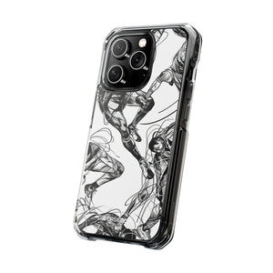 Dynamic Athletic Surrealism - Phone Case for iPhone (Clear Impact - Magnetic)