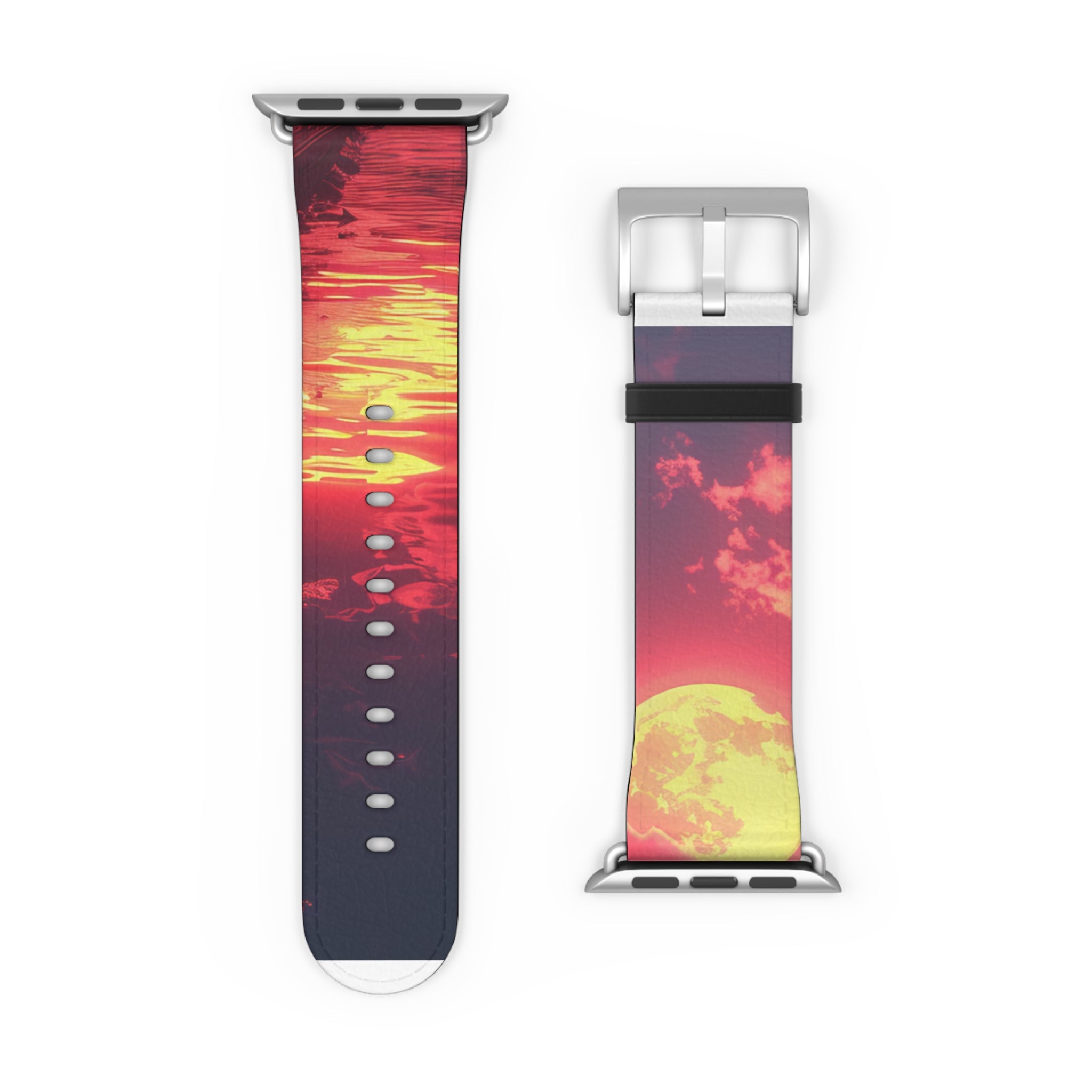Yellow Moon Reflection - Watch Band