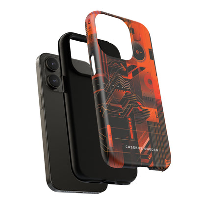 Gradient Circuitburst iPhone 14 | Tough+ Phone Case