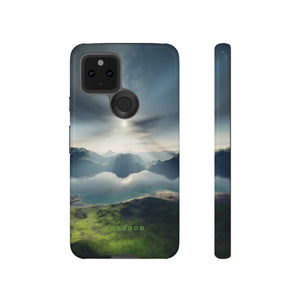 Landscape with Lake & Sun - Protective Phone Case