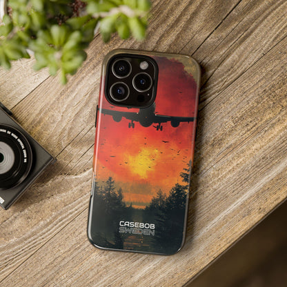 Crimson Sky Flight iPhone 16 - Tough