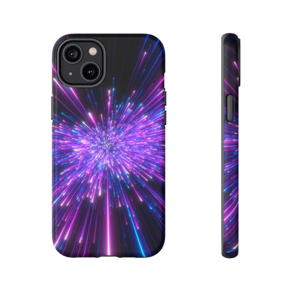 Speed of light in Galaxy iPhone Case (Protective) iPhone 14 Plus Matte Phone Case