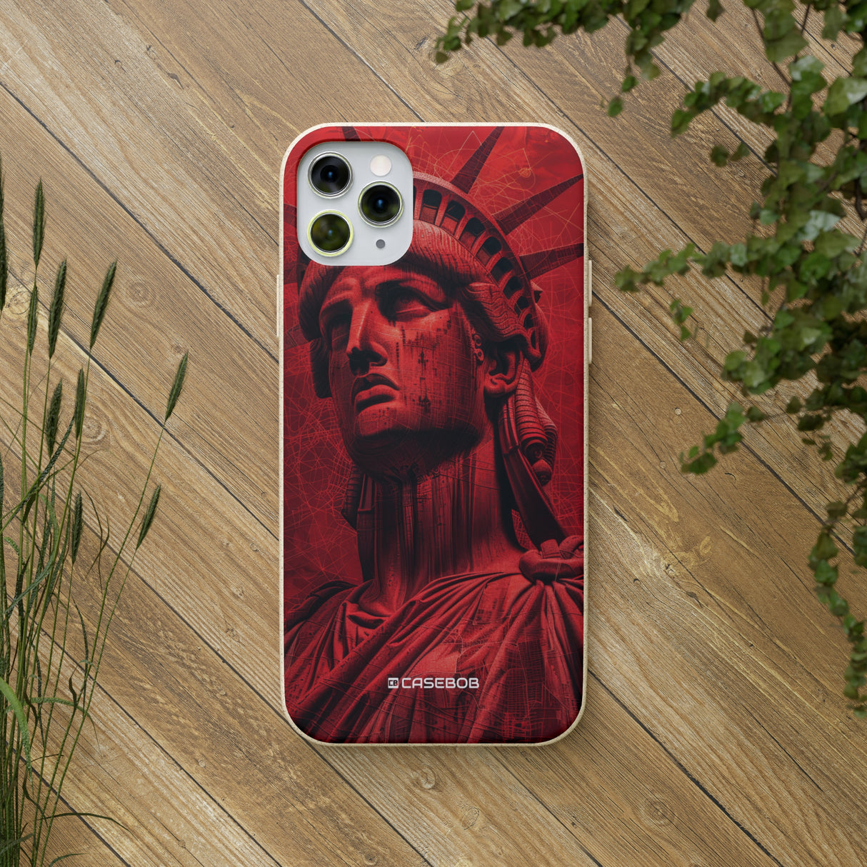 Red Liberty Revolution | Biodegradable Phone Case