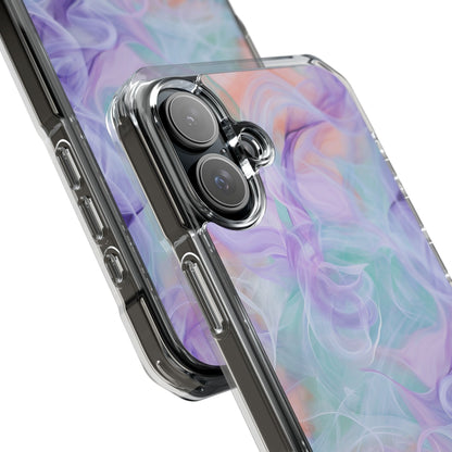 Purple Peach Whirl - Clear Impact iPhone 16 Phone Case