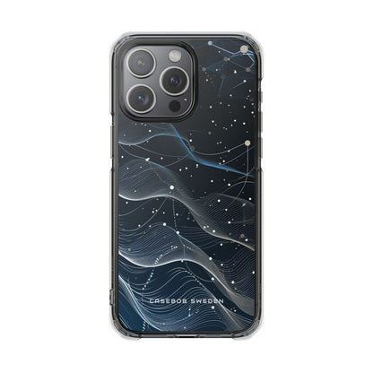 Gradient Neural Waves iPhone 15 - Clear Impact Phone Case