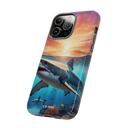 Shark Swims Through - iPhone Case