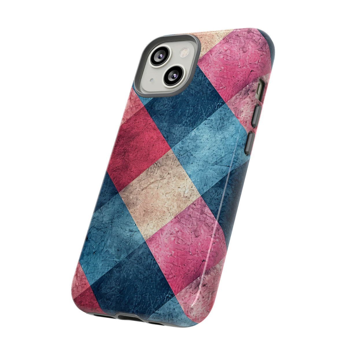 Pastel Gingham Charm - Protective Phone Case