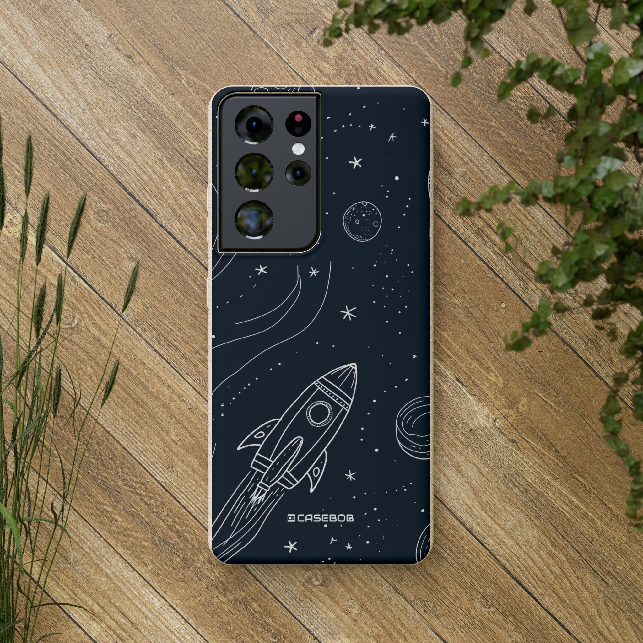 Cosmic Doodle Adventure | Biodegradable Phone Case