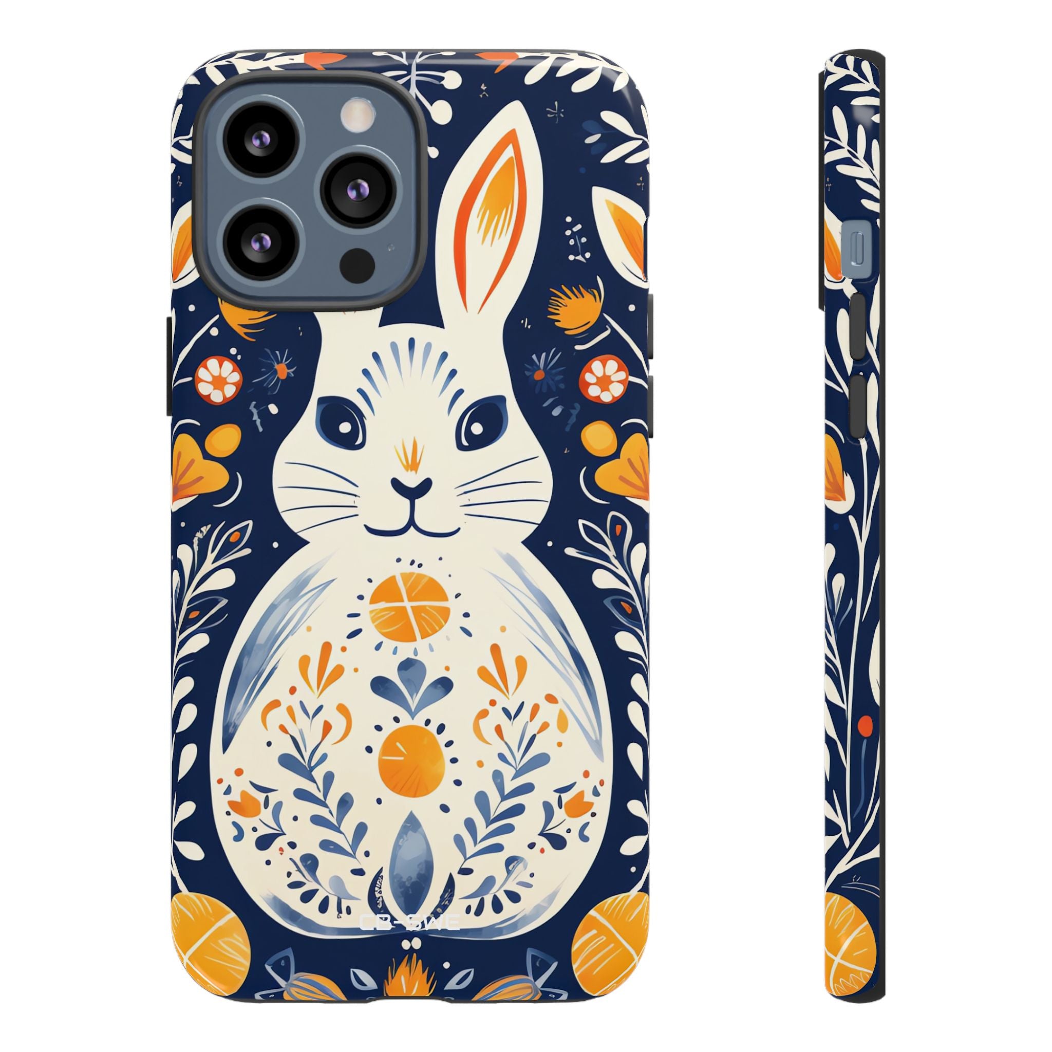 Floral Rabbit Joy - iPhone Case