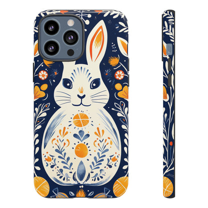Floral Rabbit Joy - iPhone Case
