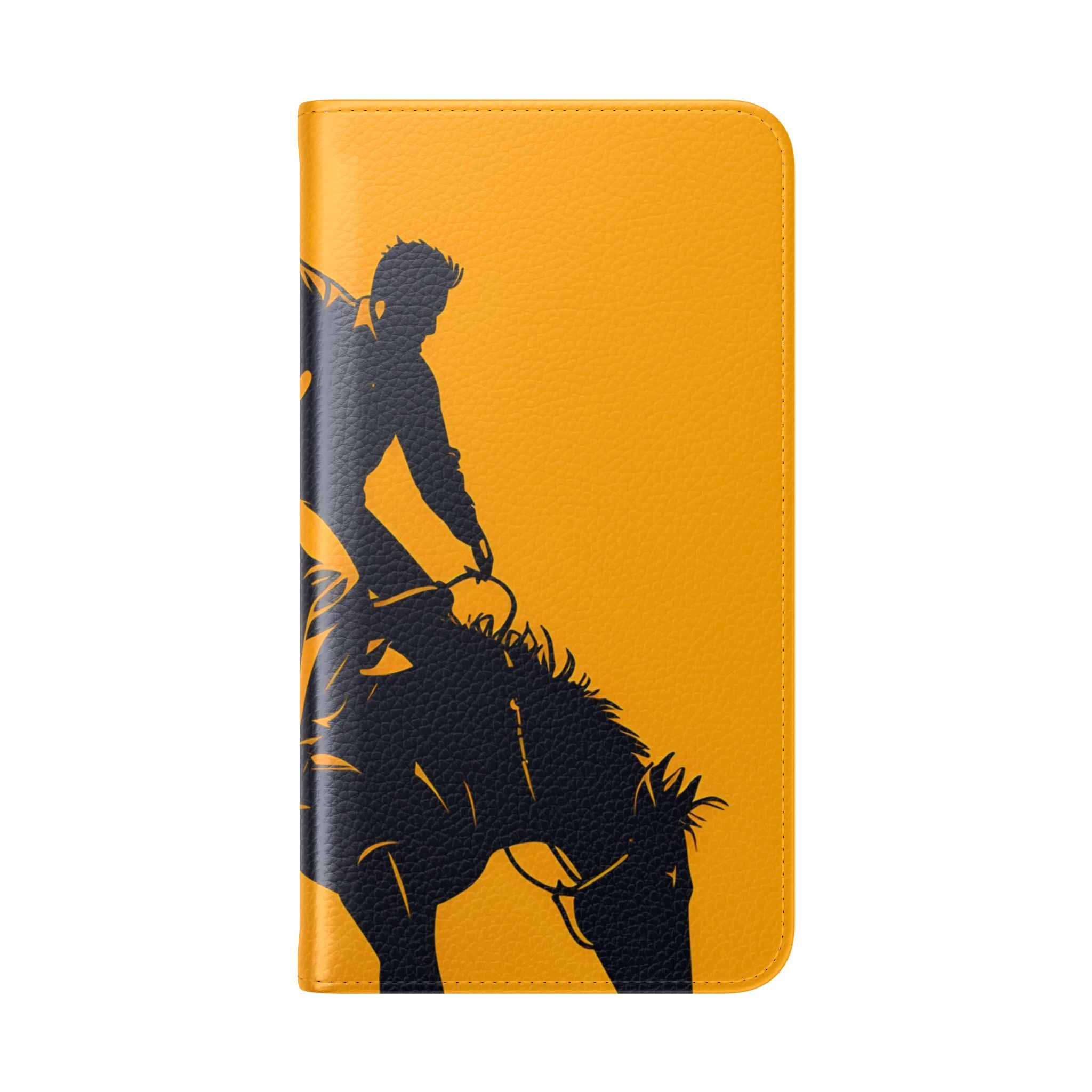 Bucking Cowboy Shadow - Samsung S23 Case - Lompakkokotelo