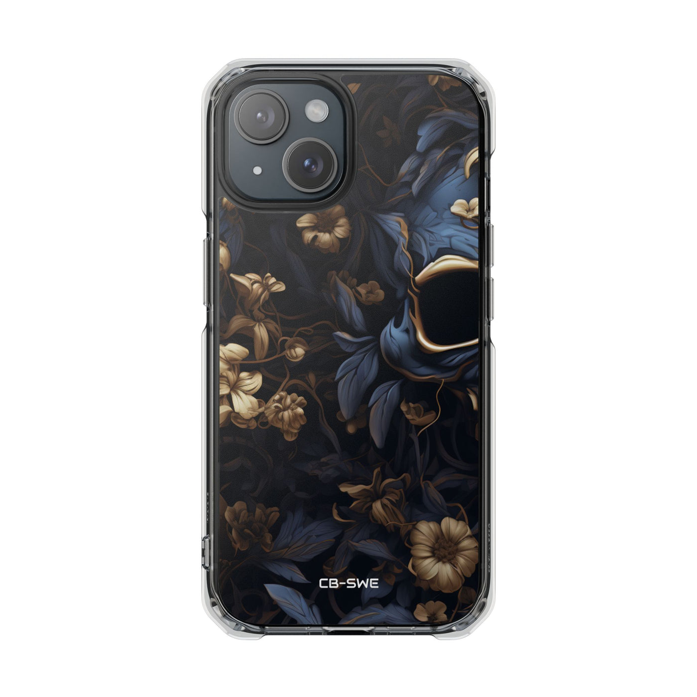 Gothic Floral Skull iPhone Case - Impact