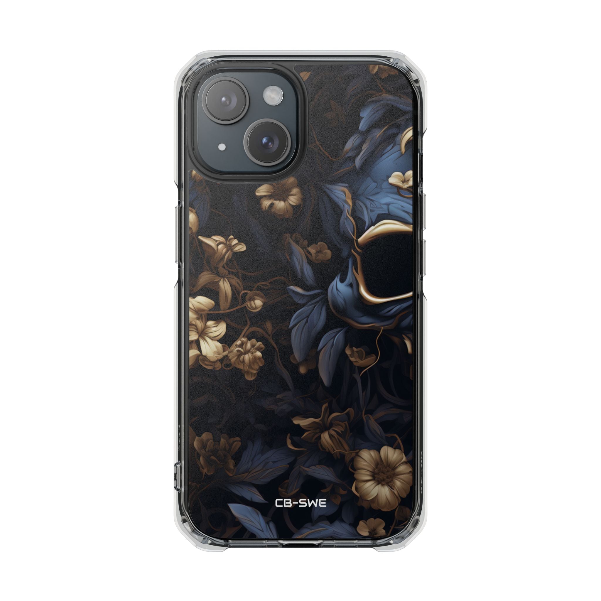 Gothic Floral Skull iPhone Case - Impact
