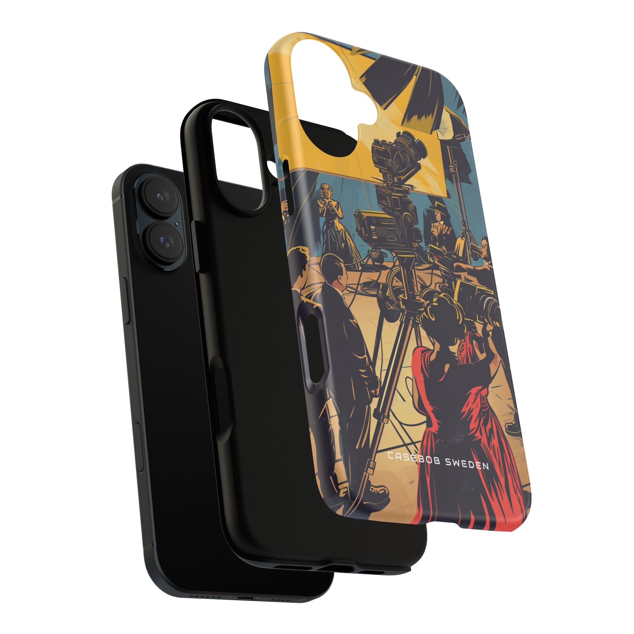 Golden Era Cinematic Spotlight iPhone 16 - Tough Phone Case