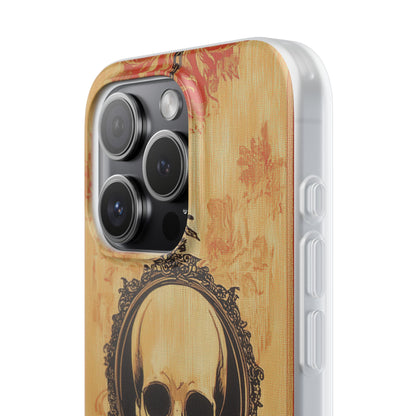 Gothic Skull Elegance iPhone 15 - Flexi Phone Case