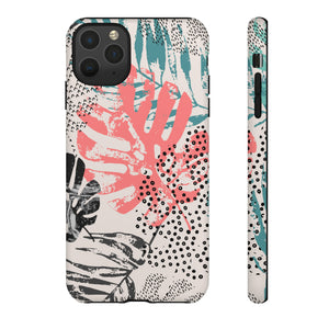 Rough Grunge Tropical - Protective Phone Case