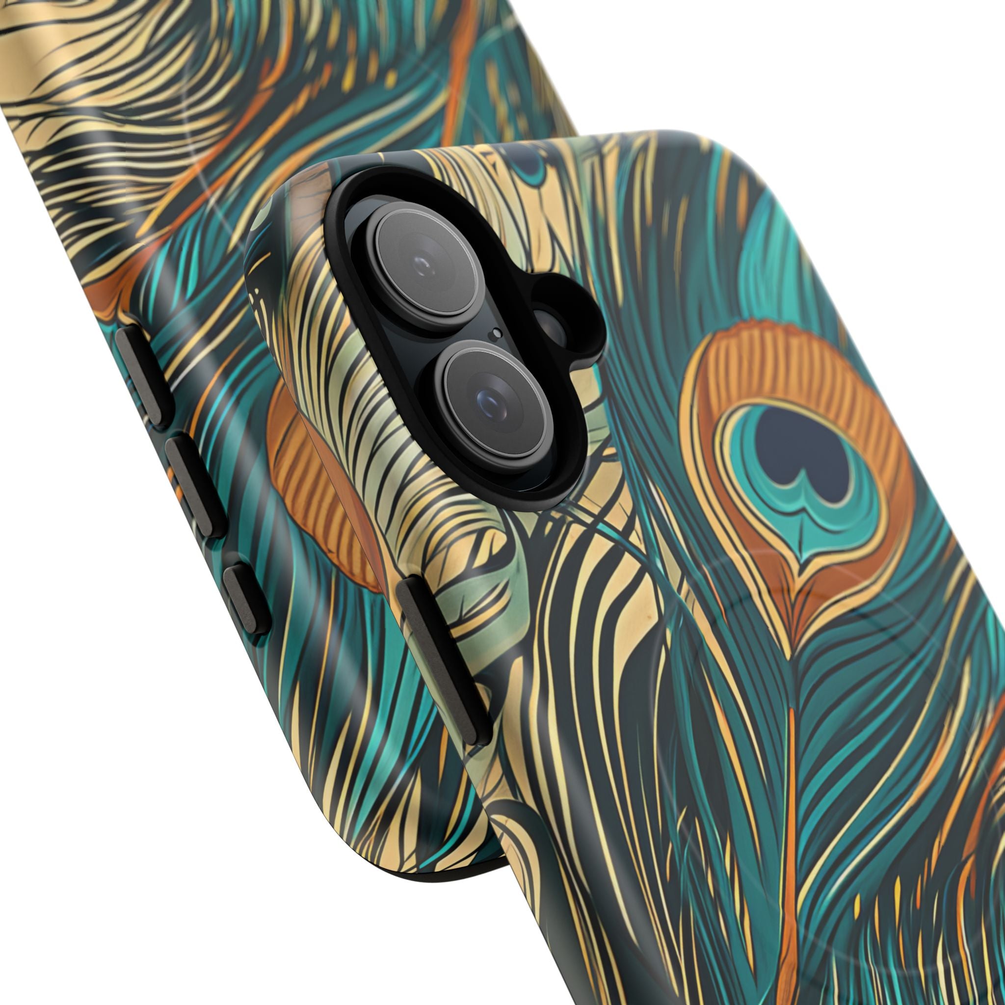 Art Nouveau Peacock Elegance iPhone 16 | Tough+ Phone Case