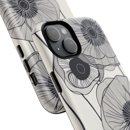 Modern Minimalist Flowers iPhone 15 | Tough+ Phone Case