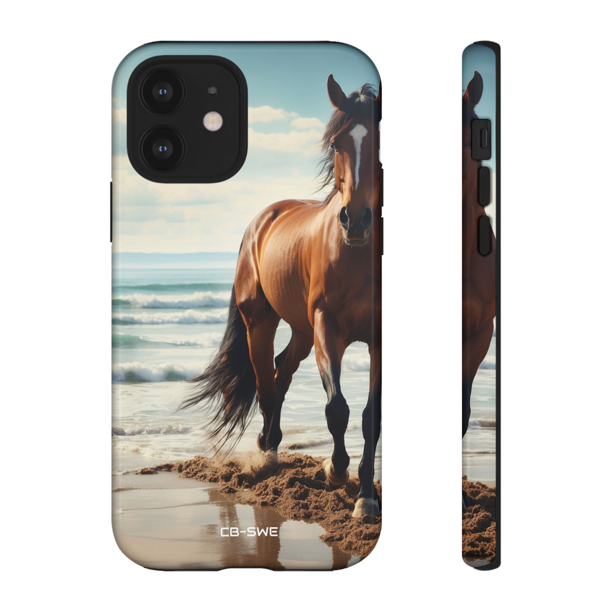 Horse Gallops Shoreline - iPhone Case