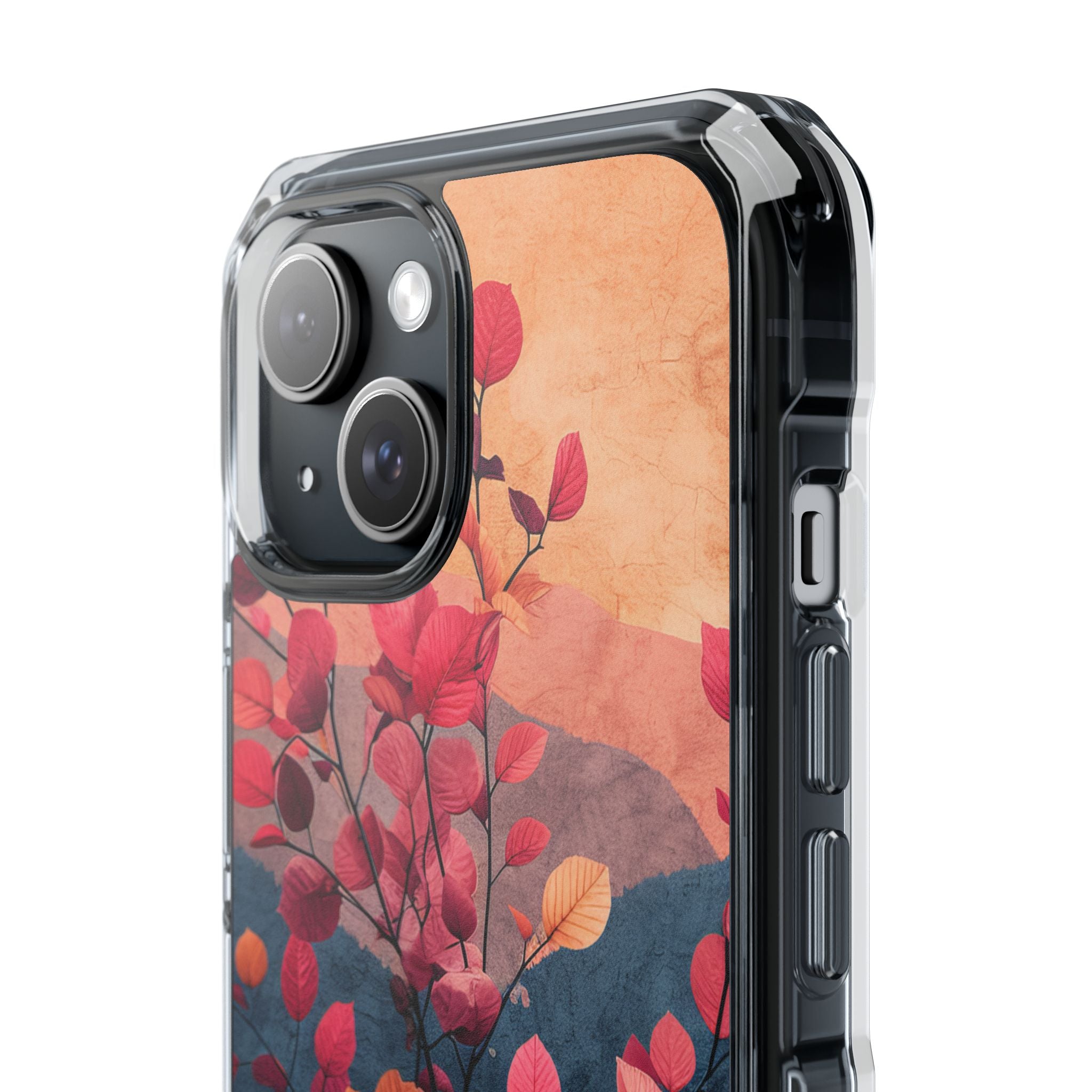 Vibrant Floral Harmony iPhone 15 - Clear Impact Phone Case