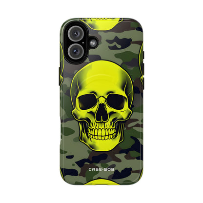 Neon Skull Camo iPhone 16 Plus Case - Tough+