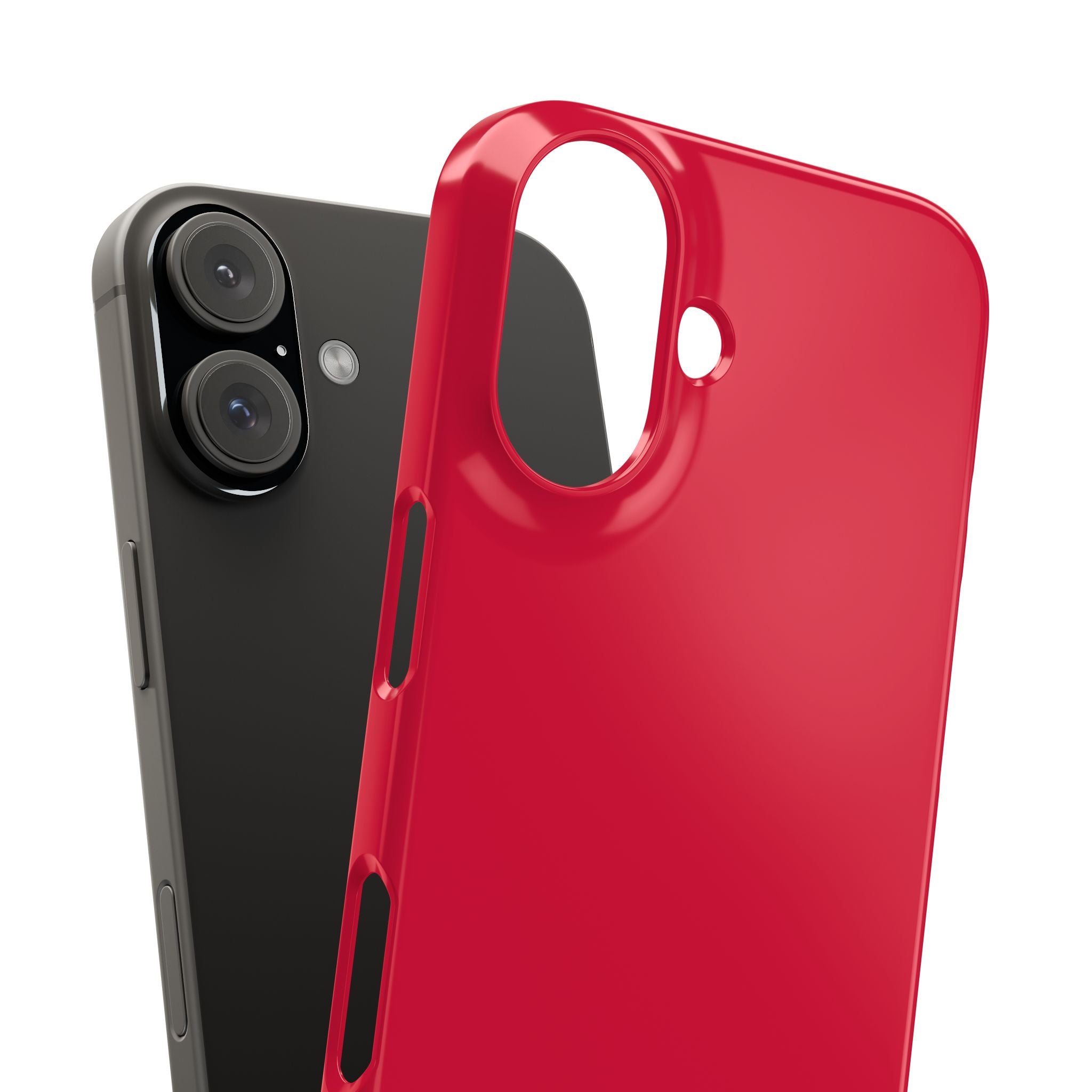 Crimson Red - Slim iPhone 16 Phone Case