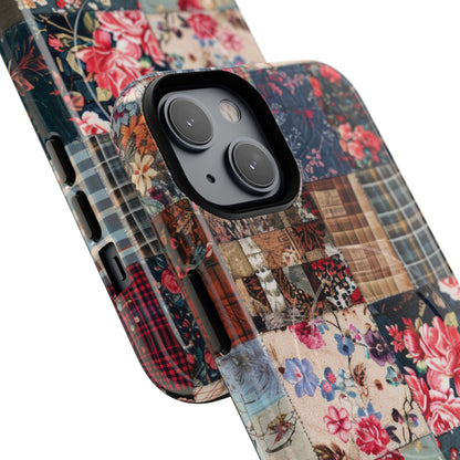 Patchwork Floral Quilt iPhone 14 - Tough+