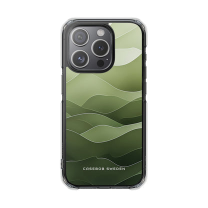 Gradient Emerald Drift iPhone 15 - Clear Impact Phone Case