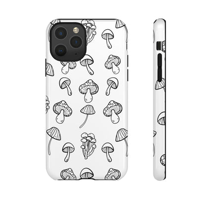 Mushroom Line Play - iPhone Case