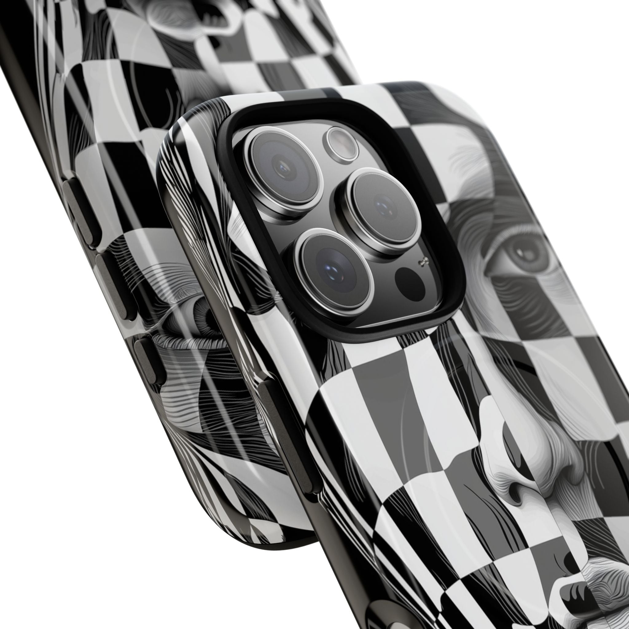 Checkered Face iPhone 16 Pro Case - Tough+