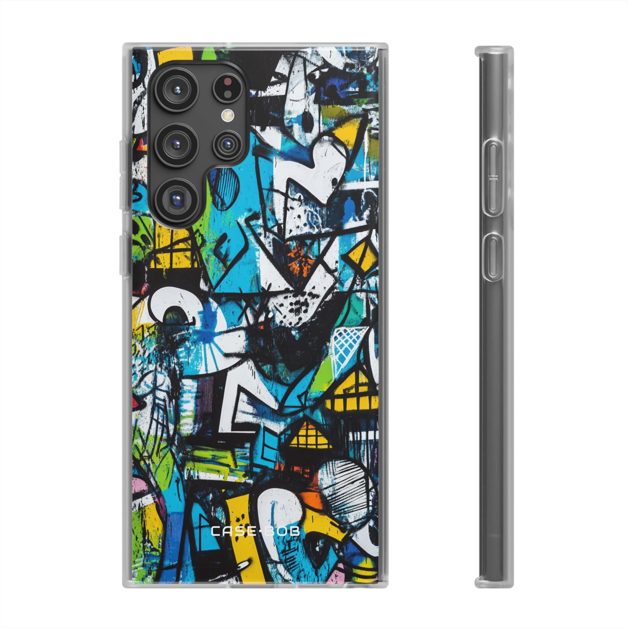 White Ripple Drift Samsung S22 Ultra Case - Soft