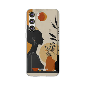 Modern Silhouette Tranquility | Flexible Phone Case for Samsung Galaxy