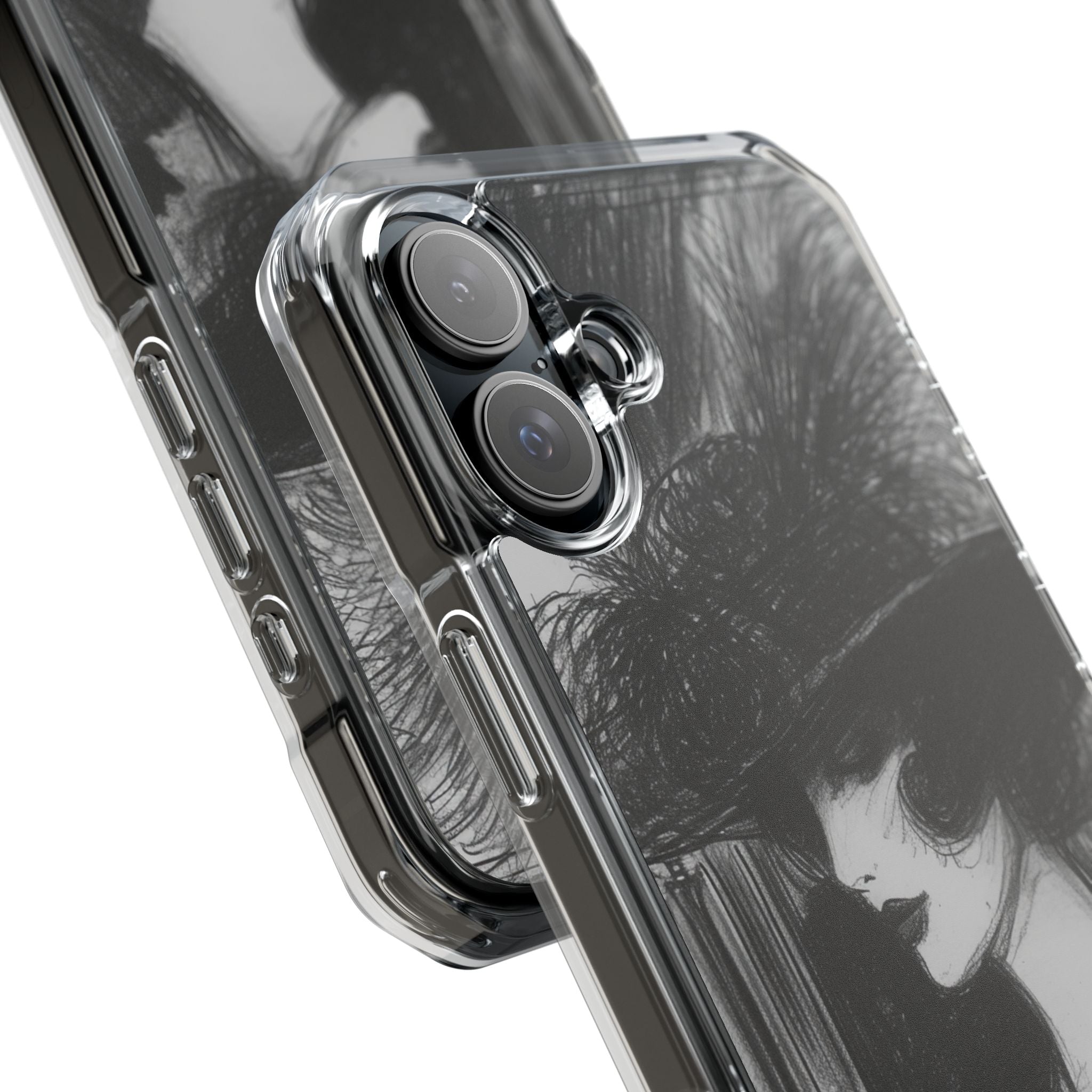 Timeless Elegance in Monochrome iPhone 16 - Clear Impact Phone Case