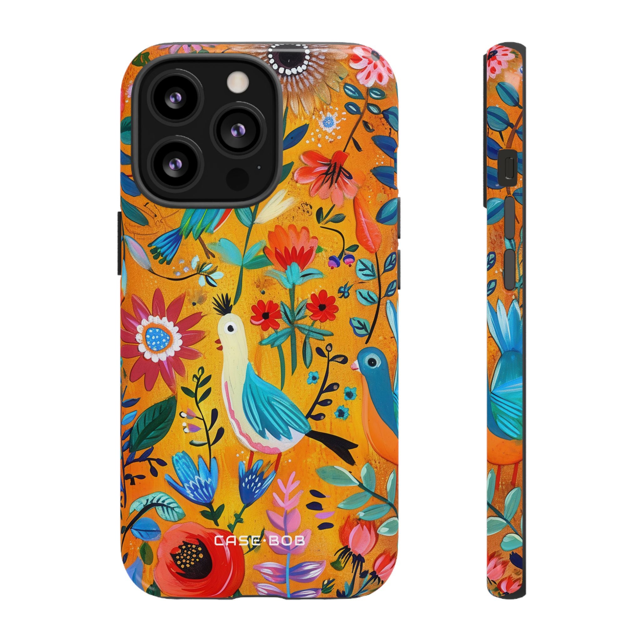 Colorful Birds Bloom iPhone 13 Pro Case - Tough