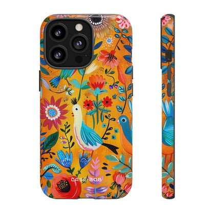 Colorful Birds Bloom iPhone 13 Pro Case - Tough