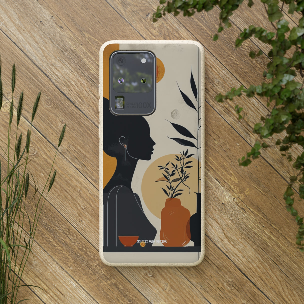 Modern Silhouette Tranquility | Biodegradable Phone Case