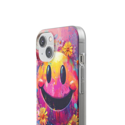 Smiley Bloom iPhone 14 Case - Soft