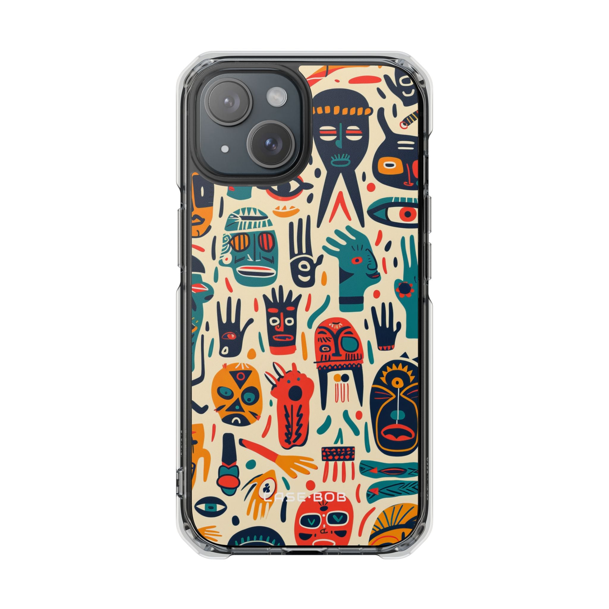 Masked Hands Yellow iPhone 15 Case - Impact