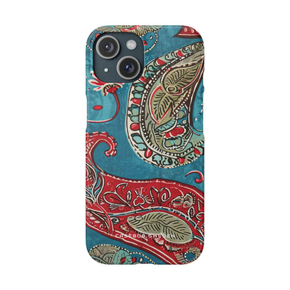 Vintage Paisley Elegance iPhone 15 - Schlanke Handyhülle