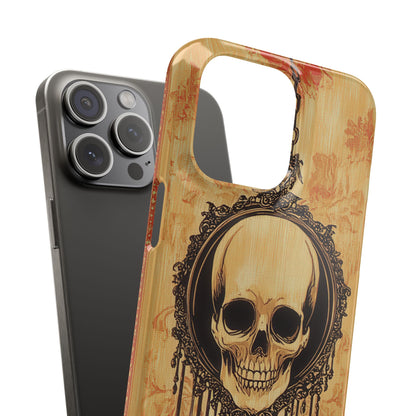 Gothic Skull Elegance iPhone 15 - Slim Phone Case