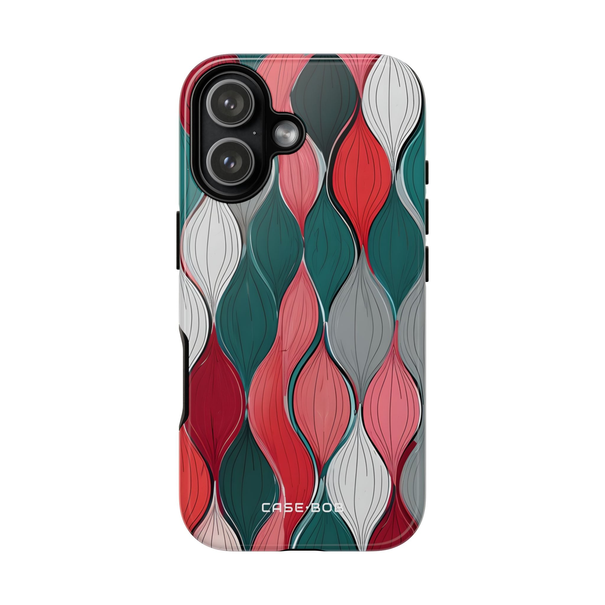 Leaf Cascade Teal iPhone 17 Case - Tough