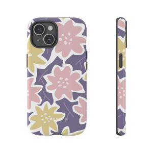 Purple Happy Flower - Protective Phone Case