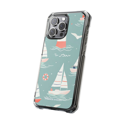 Lighthouse Nautical Charm - Clear Impact iPhone 15 Phone Case